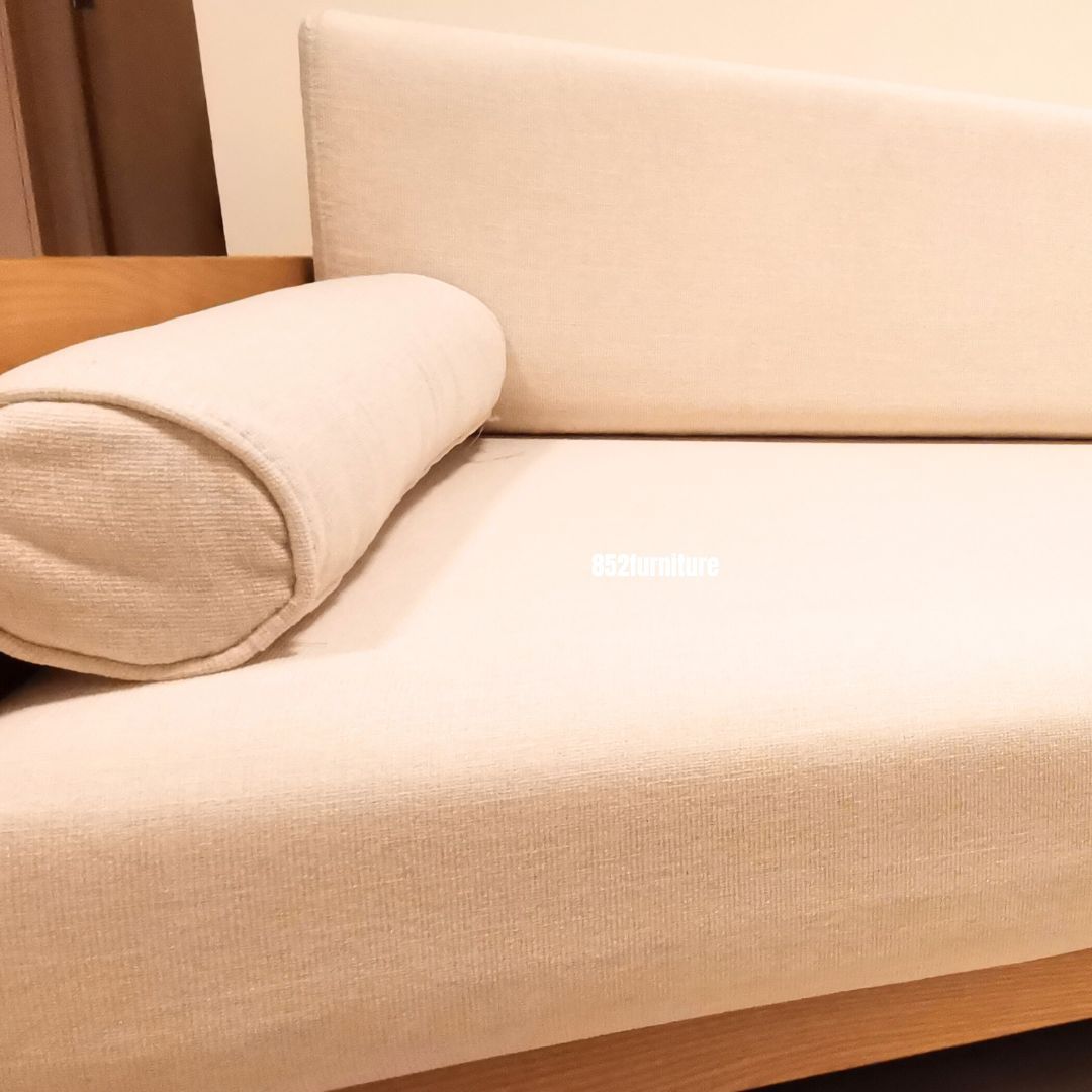 (包送貨安裝 | Delivery and Assembly Included) A263 日式木制布梳化(wooden fabric sofa)