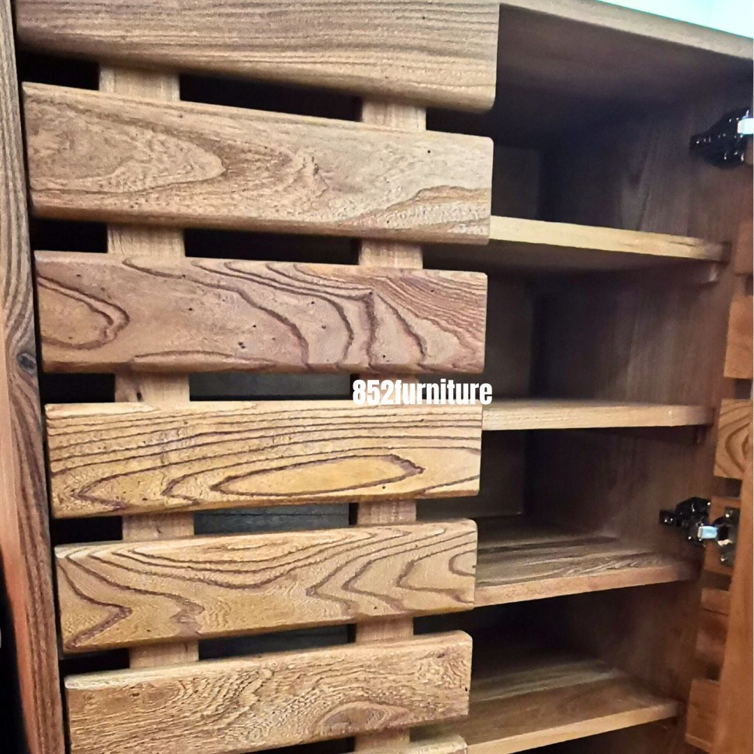 (包送貨安裝 | Delivery and Assembly Included)  A261老榆木鞋櫃 (Elm shoe cabinet)