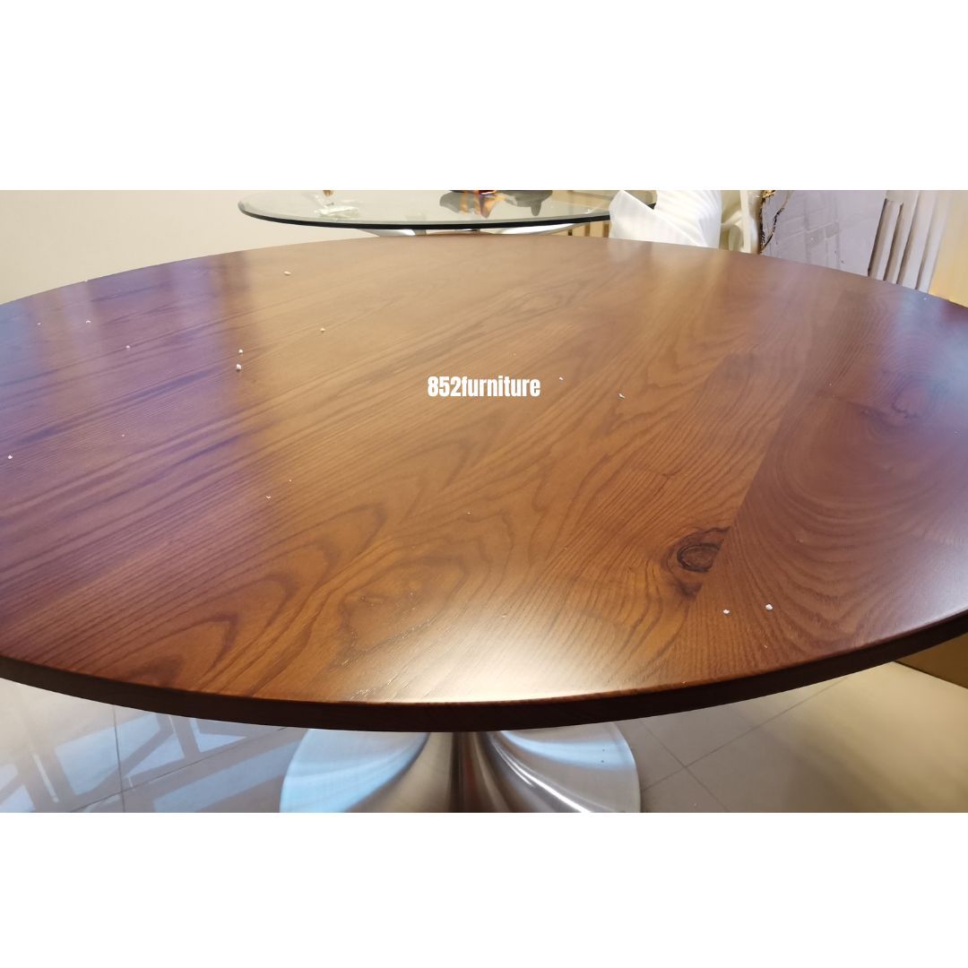 (包送貨安裝 | Delivery and Assembly Included) A300 白蠟木圓餐桌 (Dining Table)