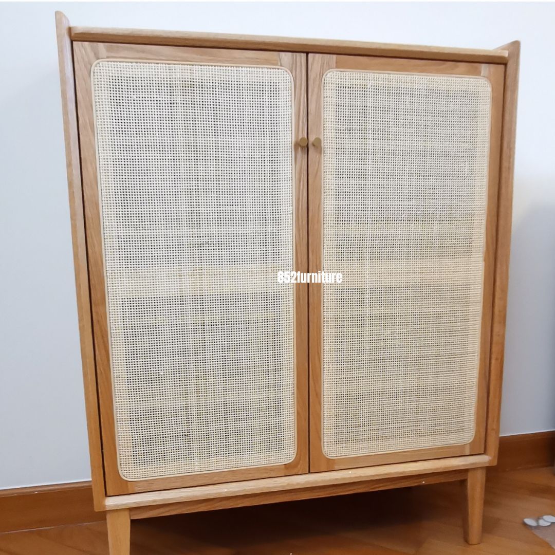 (包送貨安裝 | Delivery and Assembly Included) A107日式藤織鞋櫃 (rattan shoe cabinet)