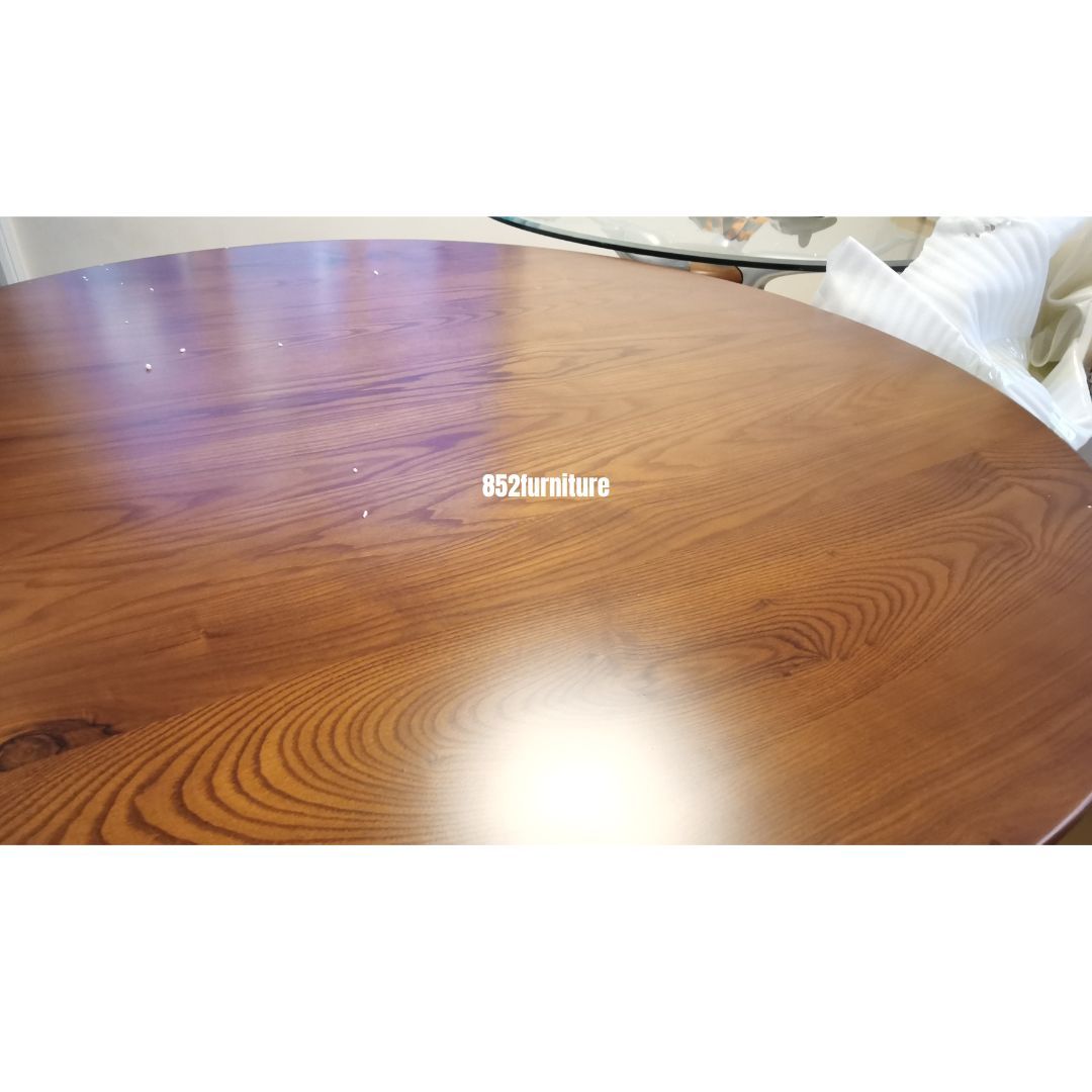 (包送貨安裝 | Delivery and Assembly Included) A300 白蠟木圓餐桌 (Dining Table)