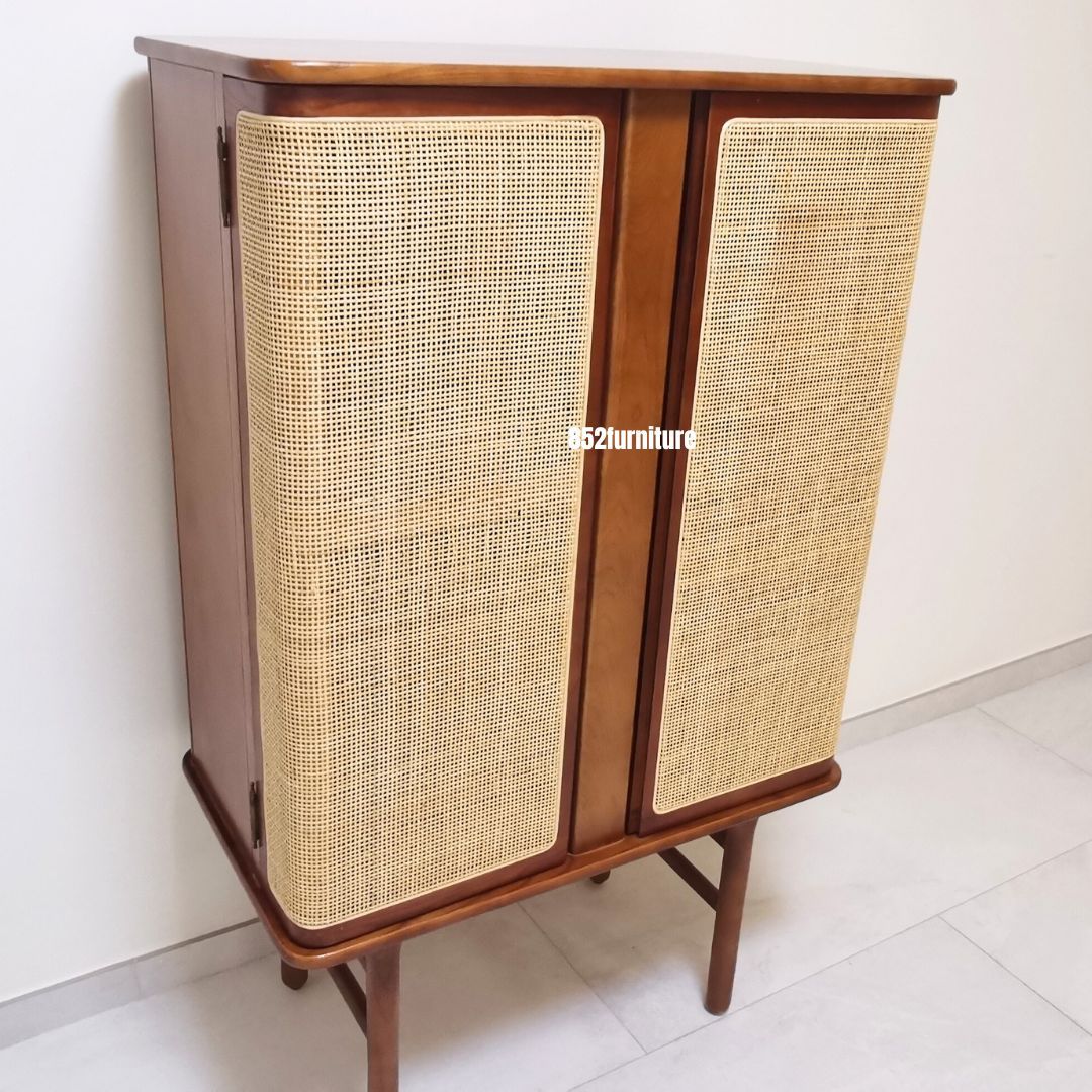 (包送貨安裝 | Delivery and Assembly Included)  A120 簡約藤織面鞋櫃 (rattan shoe cabinet)