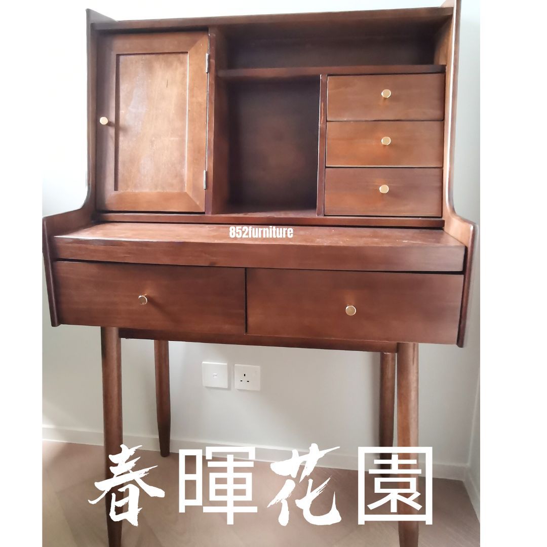 (包送貨安裝 | Delivery and Assembly Included) A229 日式實木梳妝台 (Japanese style dressing table)