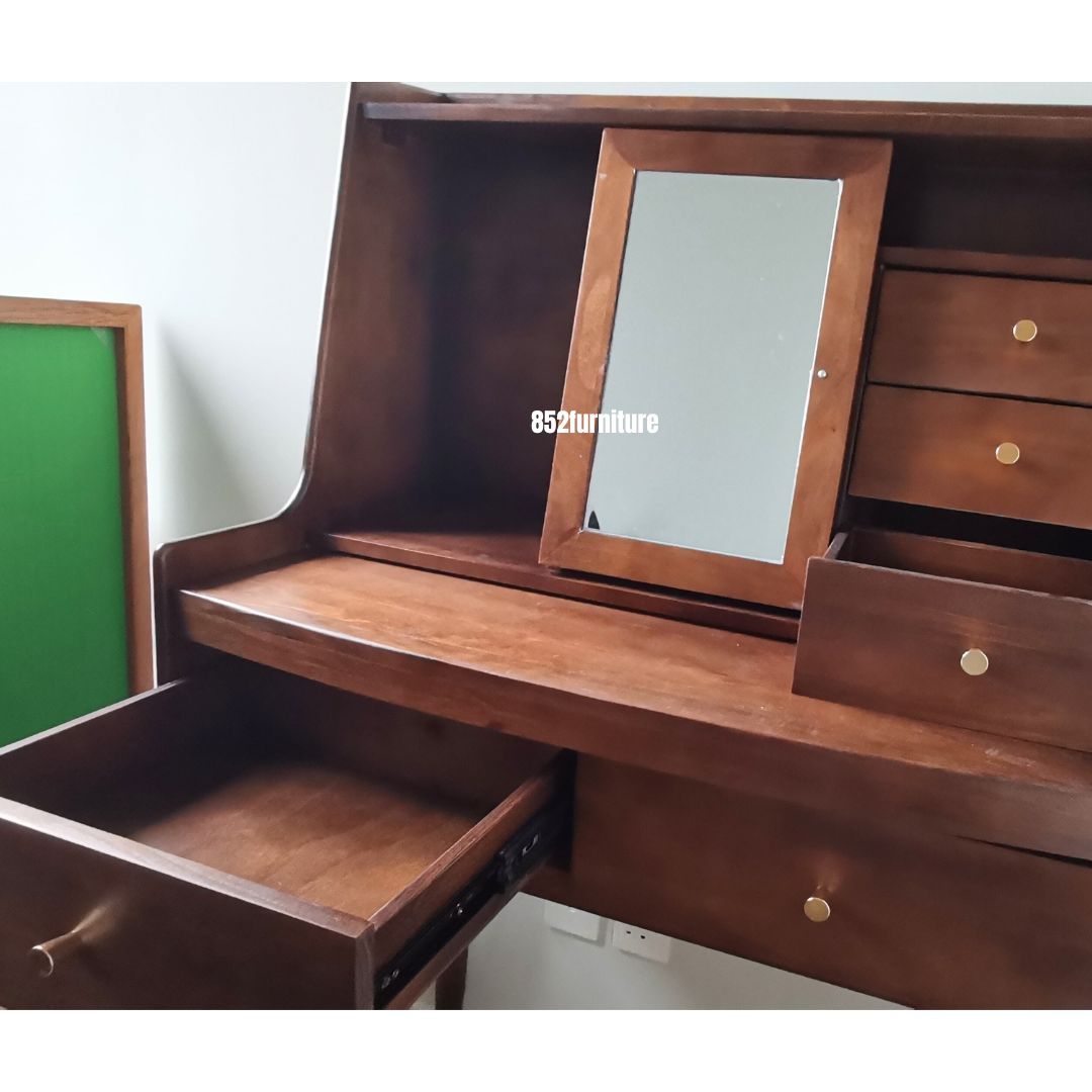 (包送貨安裝 | Delivery and Assembly Included) A229 日式實木梳妝台 (Japanese style dressing table)