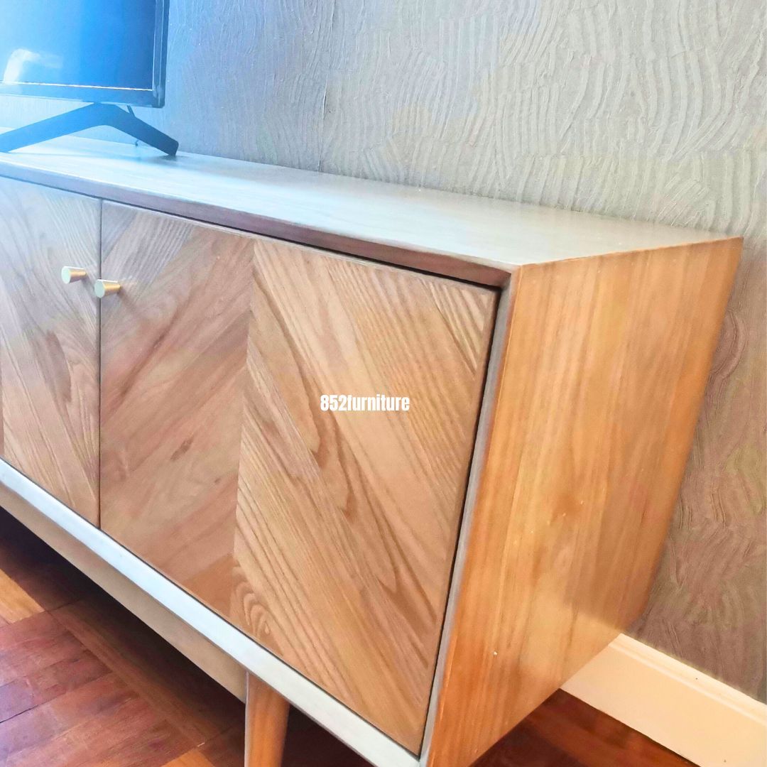 (包送貨安裝 | Delivery and Assembly Included) A250 魚骨紋電視櫃 (Pattern Tv Cabinet)
