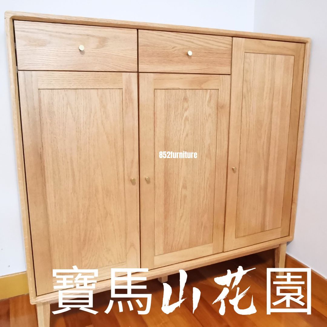 (包送貨安裝 | Delivery and Assembly Included) A398 橡木鞋櫃 (Oak shoe cabinet)