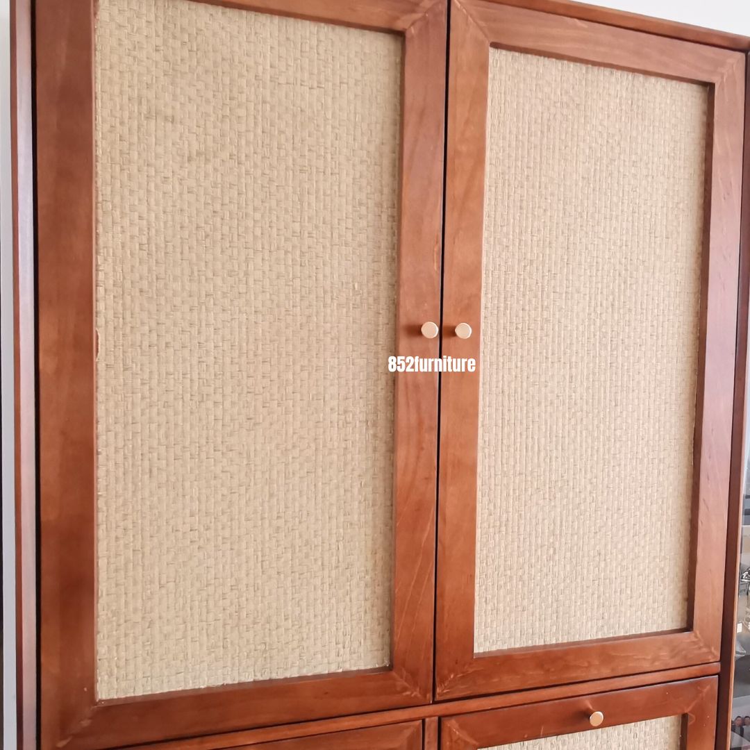 (包送貨安裝 | Delivery and Assembly Included) A297 日式藤面斗櫃 (Rattan chest of drawers)