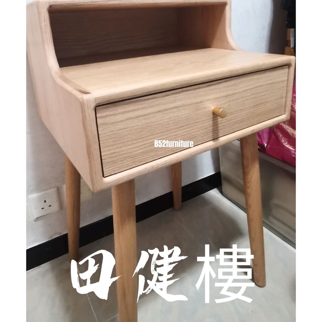 (包送裝安裝 | delivery and assembly included)A314 橡木梳妝台 (Oak Dressing Table)