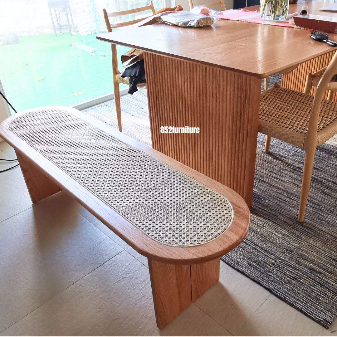 (包送貨安裝 | Delivery and Assembly Included) A055 日式實木長椅 (Solid wood bench)