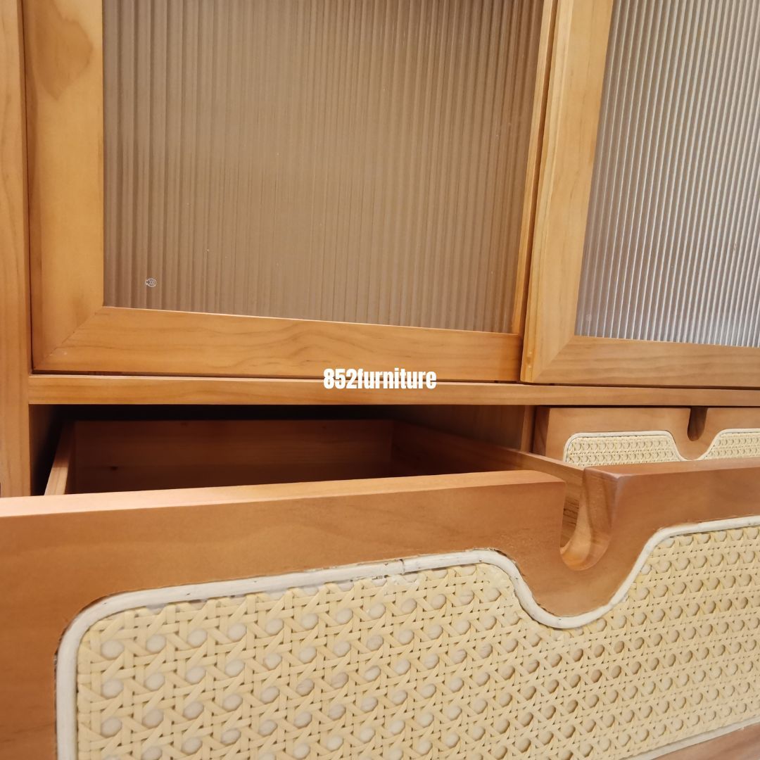 (包送貨安裝 | Delivery and Assembly Included) A582 長虹玻璃衣櫃 (Reeded Glass Wardrobe)