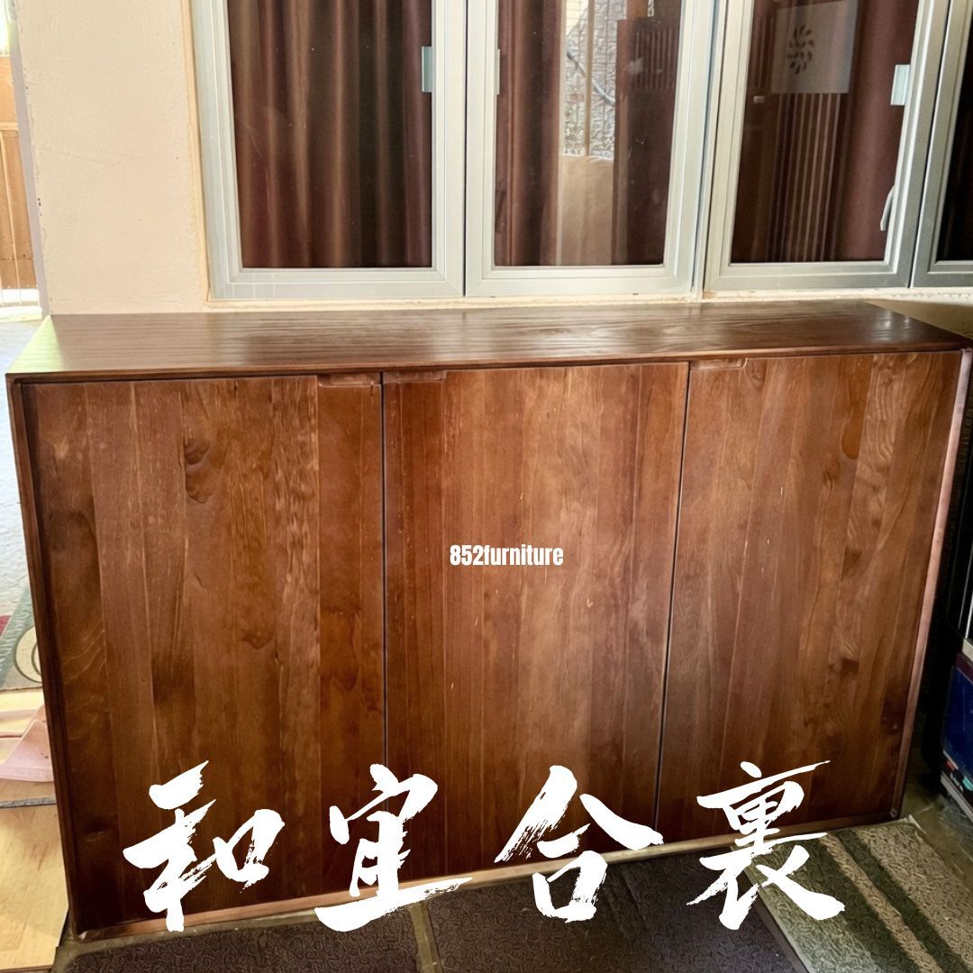 (包送貨安裝 | Delivery and Assembly Included) A461日式實木餐邊櫃 (wooden dining sideboard)