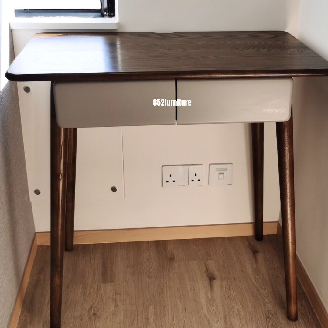 (包送貨安裝 | Delivery and Assembly Included) A182 日式橡木書台(Oak desk)