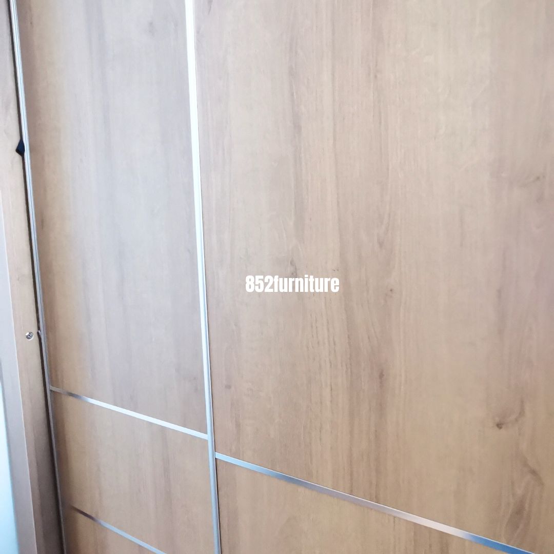 (包送貨安裝 | Delivery and Assembly Included) A528 趟門衣櫃 (Wooden sliding door wardrobe)