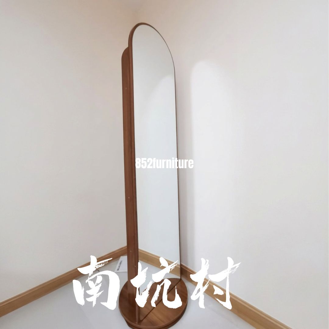 (包送貨安裝 | Delivery and Assembly Included) A493木制旋轉全身鏡 (Wooden rotating full-length mirror)
