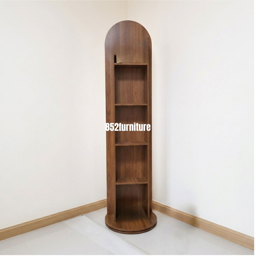 (包送貨安裝 | Delivery and Assembly Included) A493木制旋轉全身鏡 (Wooden rotating full-length mirror)