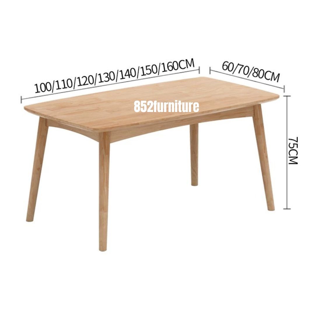 (包送裝安裝 | delivery and assembly included) A621橡膠木餐桌組合 (dining table with chairs)