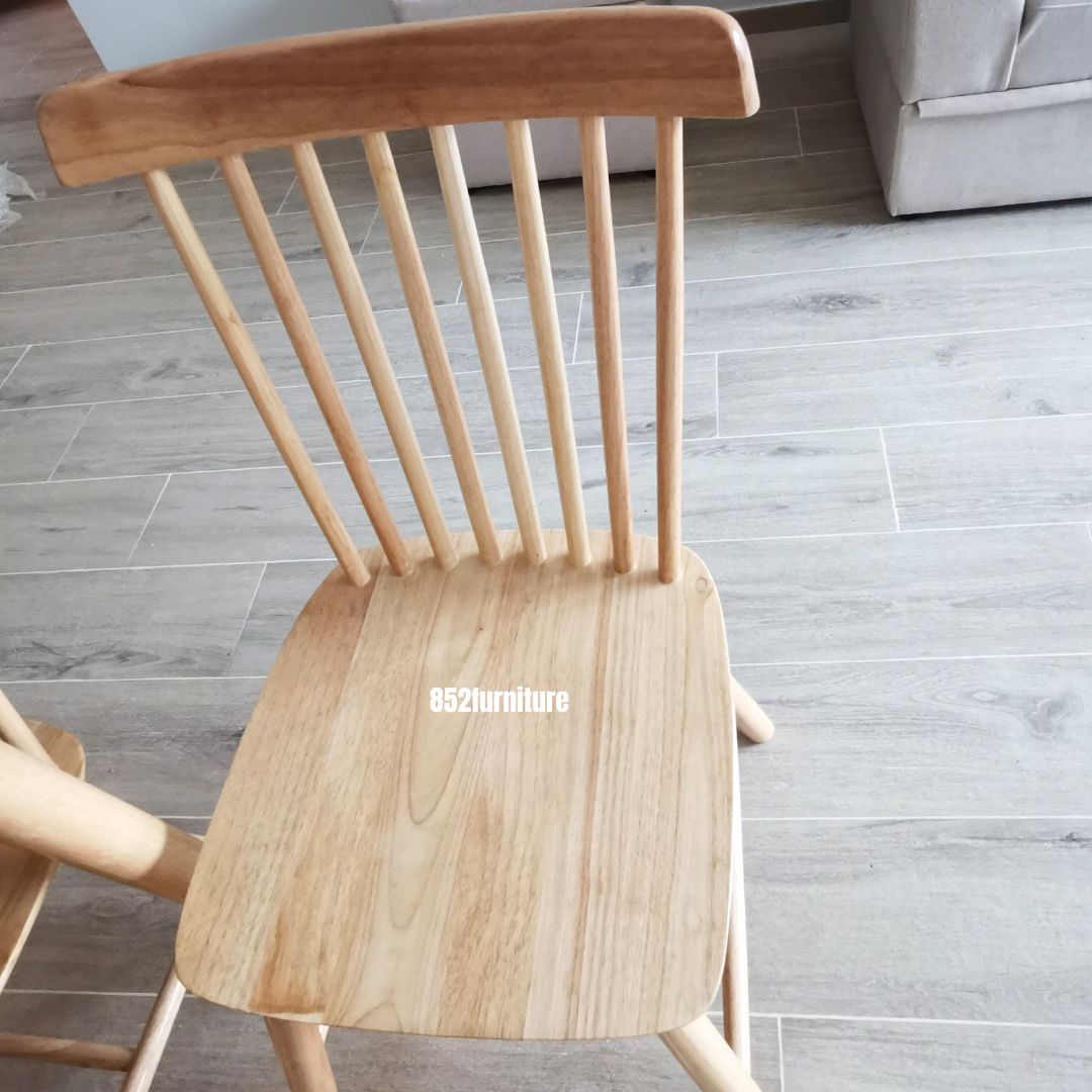 (包送裝安裝 | delivery and assembly included) A621橡膠木餐桌組合 (dining table with chairs)