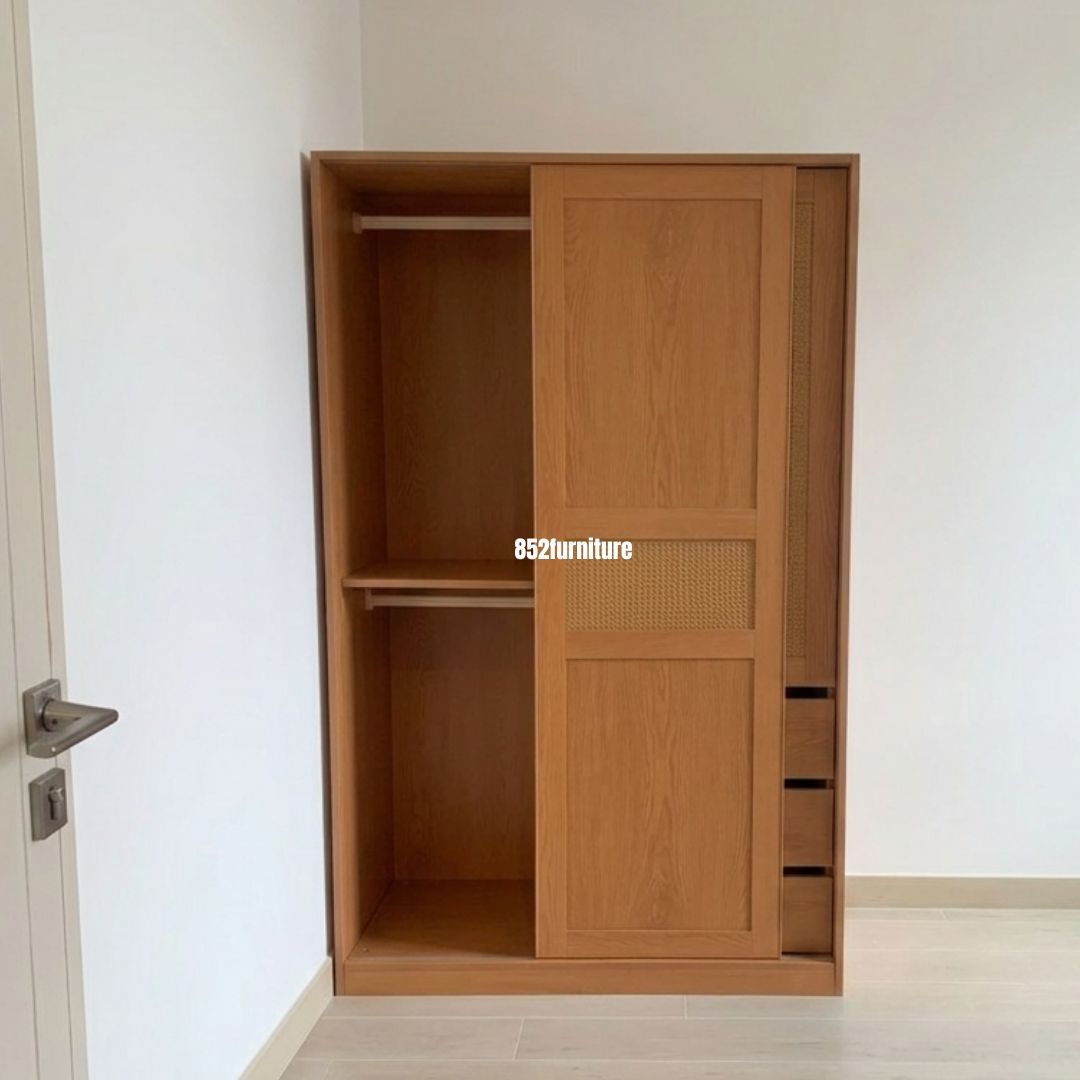 (包送貨安裝 | Delivery and Assembly Included) A605 趟門衣櫃 (Wooden sliding door wardrobe)