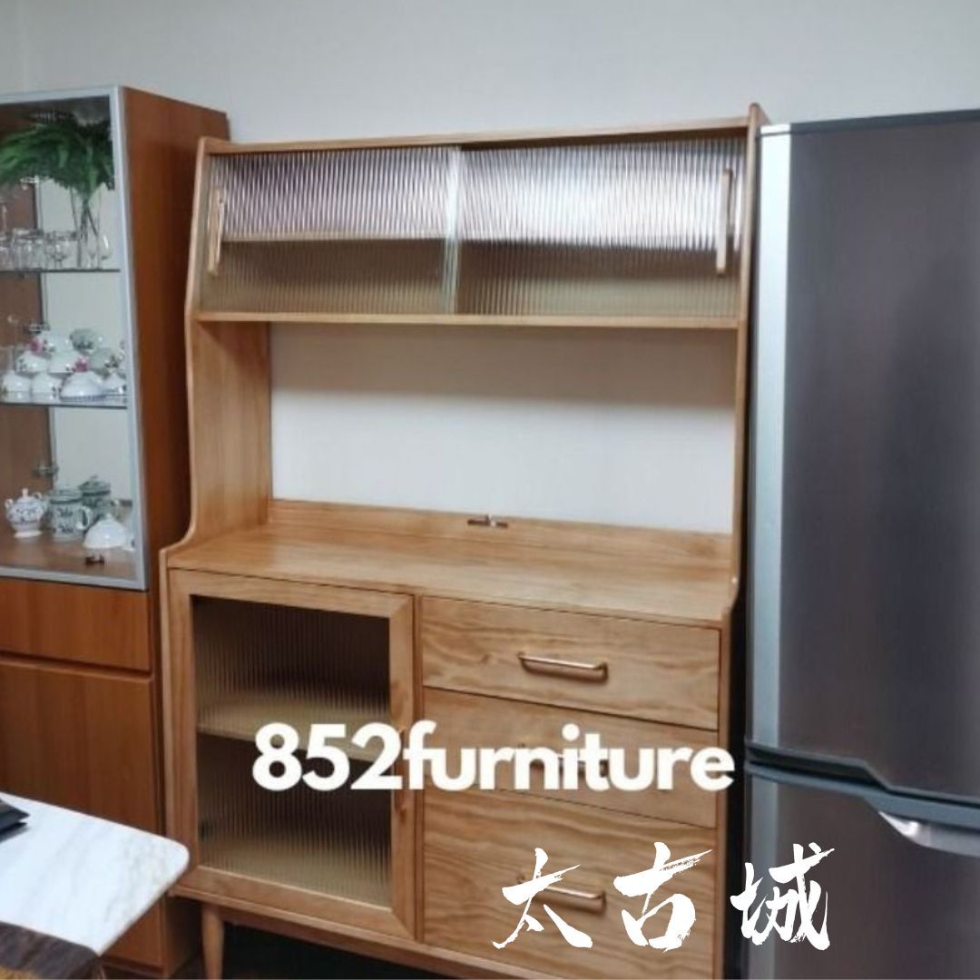 (包送貨安裝 | Delivery and Assembly Included) A032 日式實木餐邊櫃 (dining sideboard)