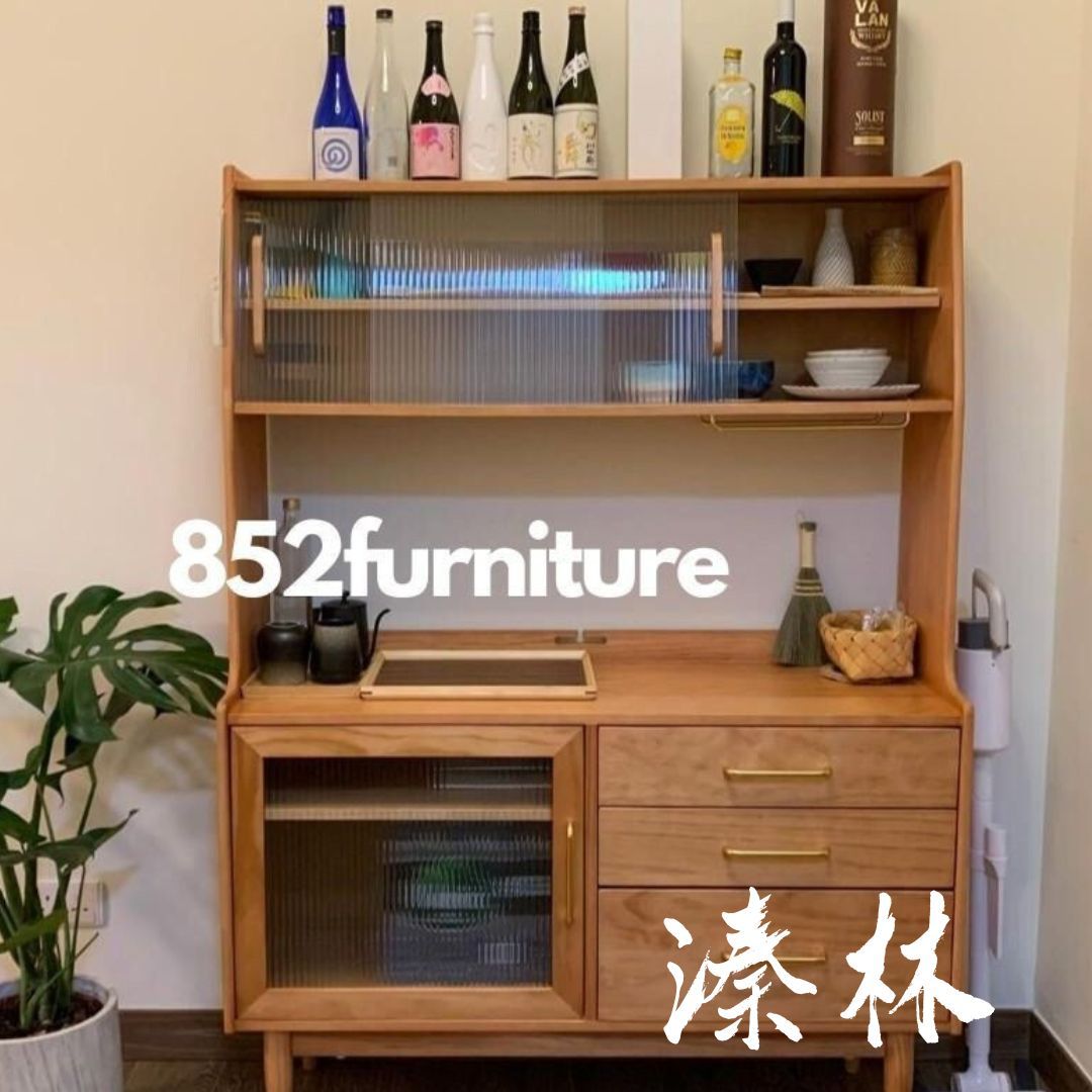 (包送貨安裝 | Delivery and Assembly Included) A032 日式實木餐邊櫃 (dining sideboard)