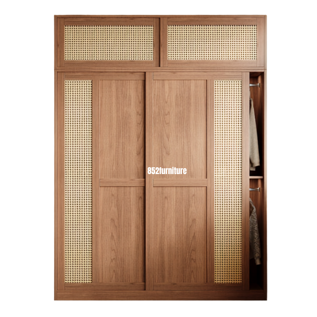 (包送貨安裝 | Delivery and Assembly Included) A629 趟門衣櫃 (Wooden sliding door wardrobe)
