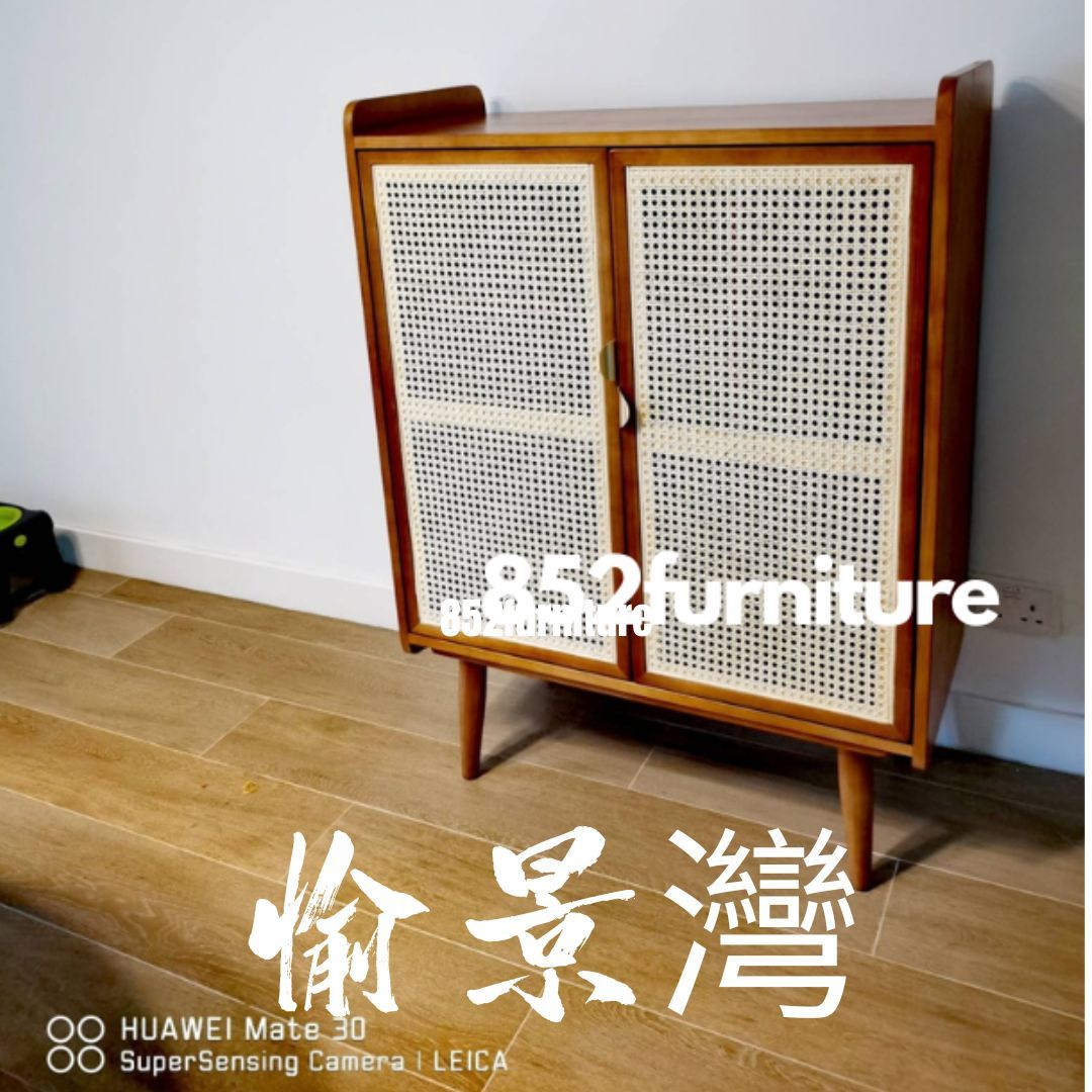 (包送貨安裝 | Delivery and Assembly Included) A033 日式藤織鞋櫃 (rattan shoe cabinet)