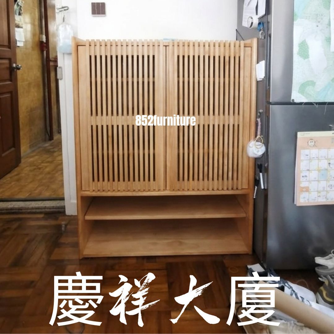 (包送貨安裝 | Delivery and Assembly Included)  A183日式條子鞋櫃 (Shoe Cabinet)