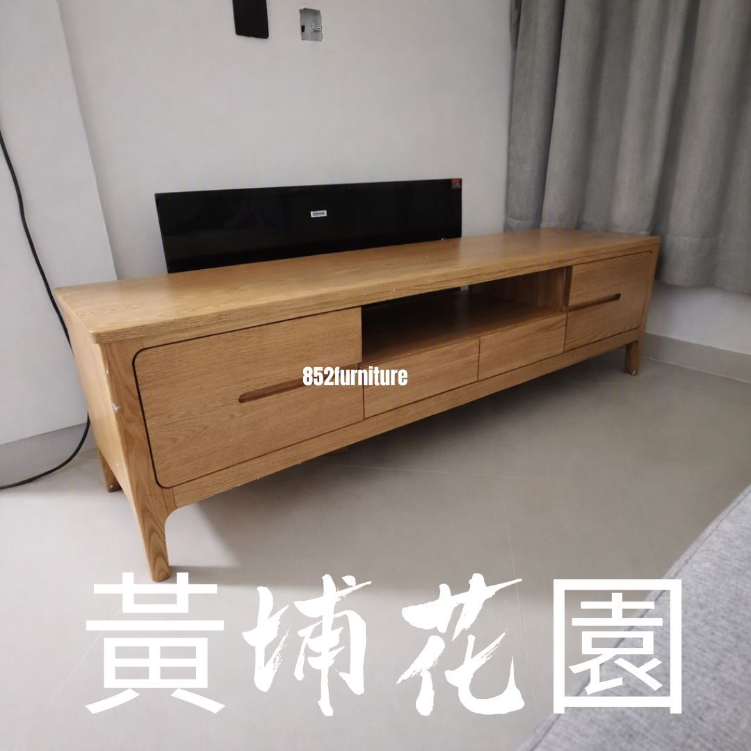 (包送貨安裝 | Delivery and Assembly Included) A082 橡木電視櫃 (Oak tv cabinet)