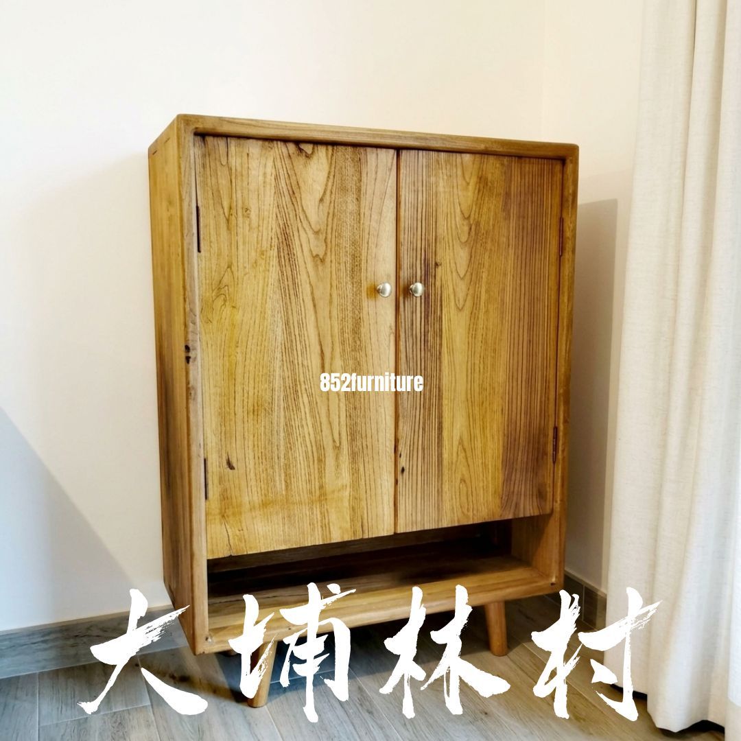 (包送貨安裝 | Delivery and Assembly Included) A090 老榆木鞋櫃 (shoe cabinet)