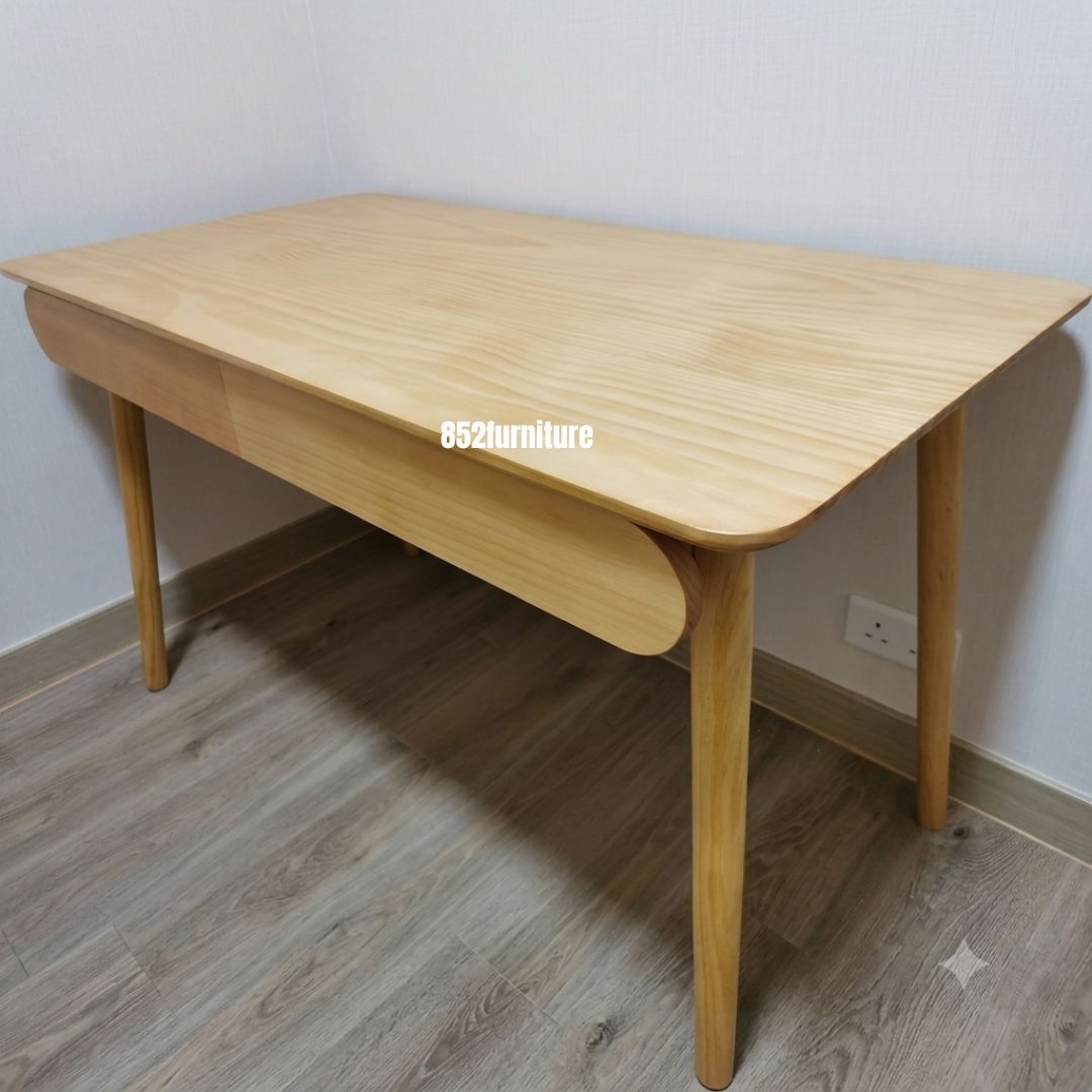 (包送貨安裝 | Delivery and Assembly Included) A097 簡約實木書台(wooden desk)