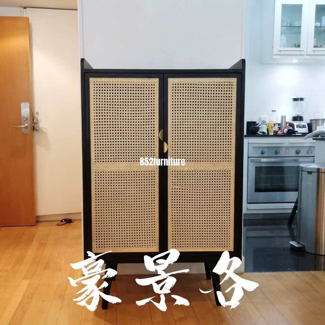 (包送貨安裝 | Delivery and Assembly Included) A123 日式藤織面鞋櫃 (rattan shoe cabinet)