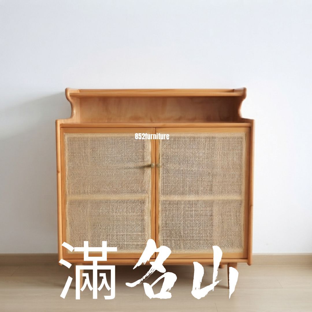 (包送貨安裝 | Delivery and Assembly Included)  A125 日式藤織面鞋櫃 (rattan shoe cabinet)