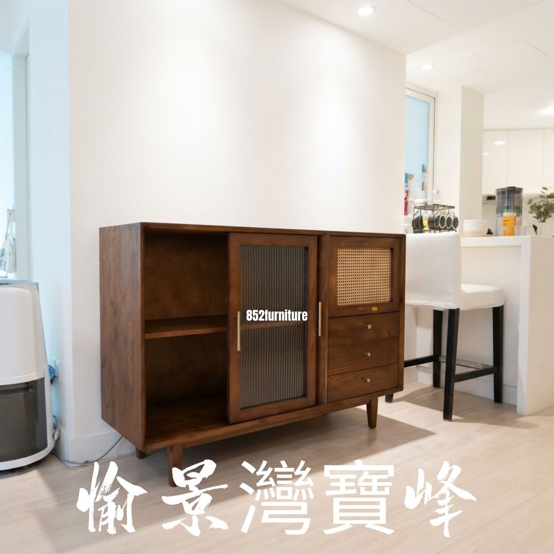 (包送貨安裝 | Delivery and Assembly Included) A143長虹玻璃餐邊櫃 (Moru Glass Sideboard)