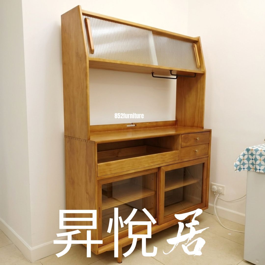 (包送貨安裝 | Delivery and Assembly Included) A135 日式長虹玻璃餐邊櫃 (dining sideboard)