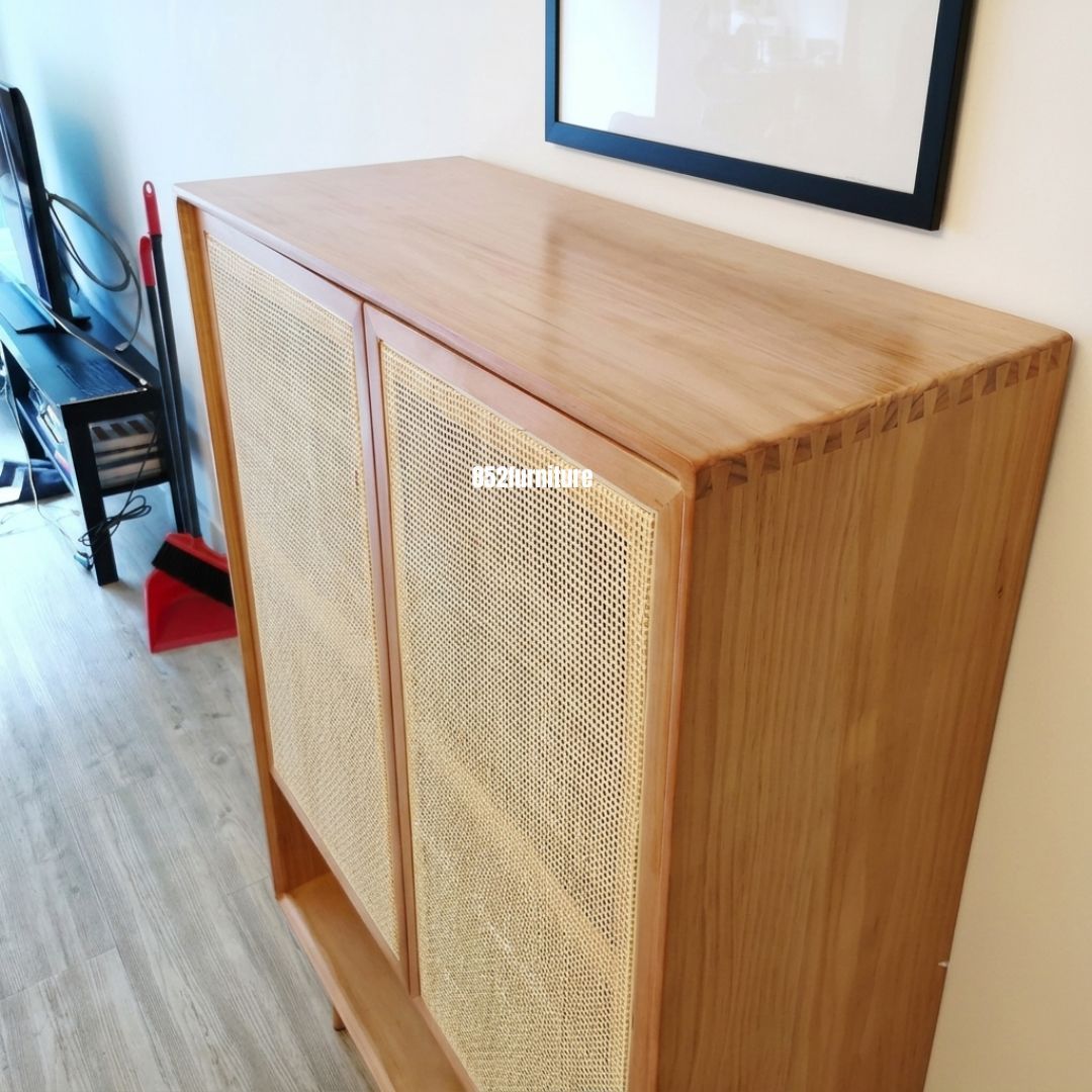 (包送貨安裝 | Delivery and Assembly Included) A147 簡約藤織面鞋櫃 (rattan shoe cabinet)