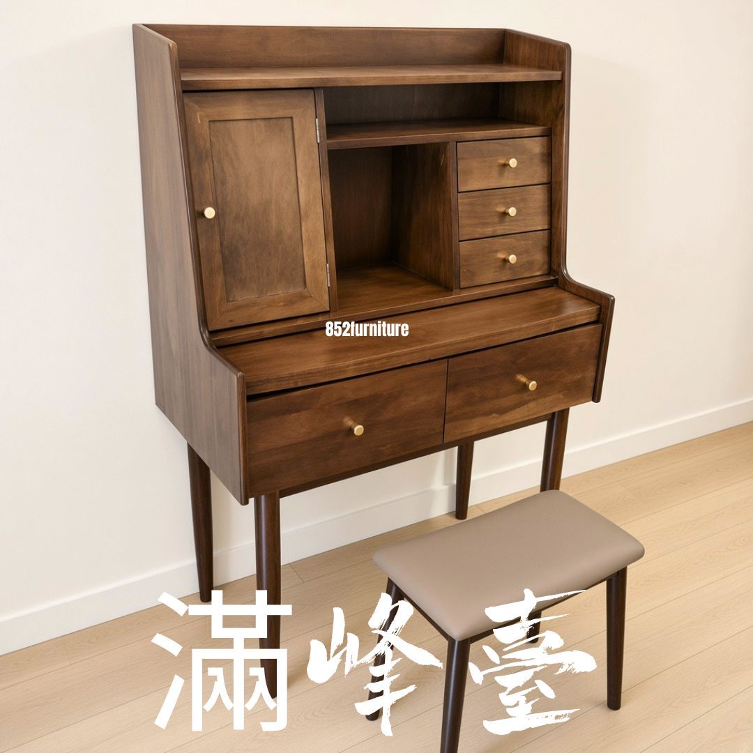 (包送貨安裝 | Delivery and Assembly Included) A229 日式實木梳妝台 (Japanese style dressing table)