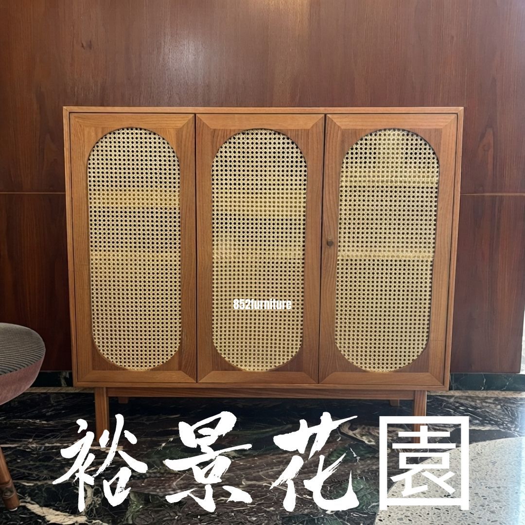 (包送貨安裝 | Delivery and Assembly Included) A224 日式藤面鞋櫃 (Rattan shoe cabinet)