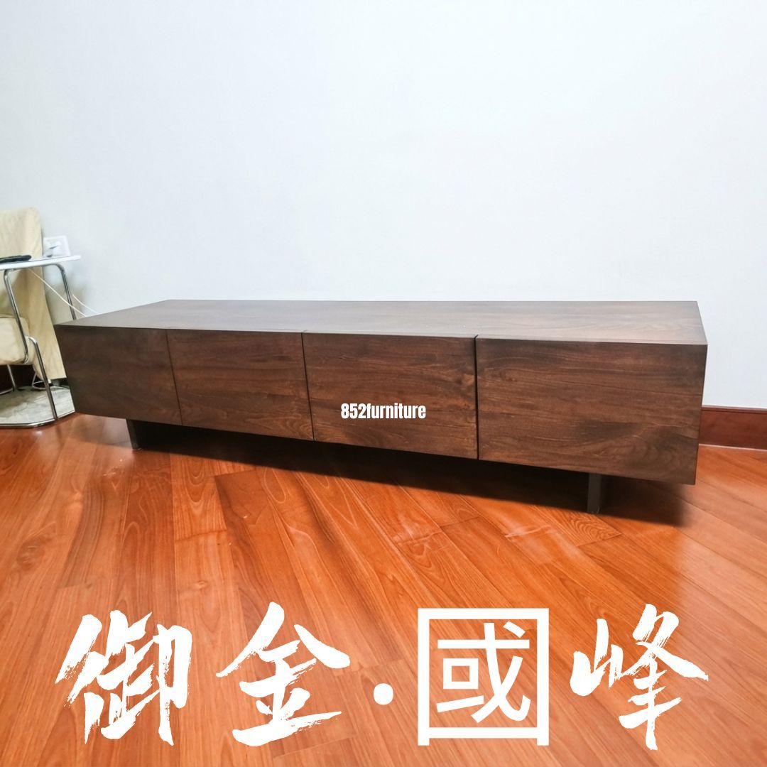 (包送貨安裝 | Delivery and Assembly Included)  A213實木電視櫃 (Wooden tv cabinet)