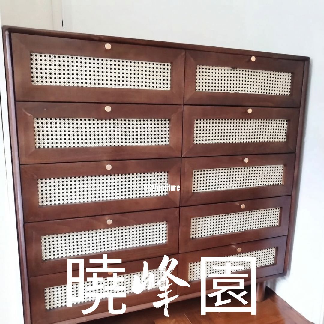 (包送貨安裝 | Delivery and Assembly Included) A292 日式藤面斗櫃 (Rattan chest of drawers)
