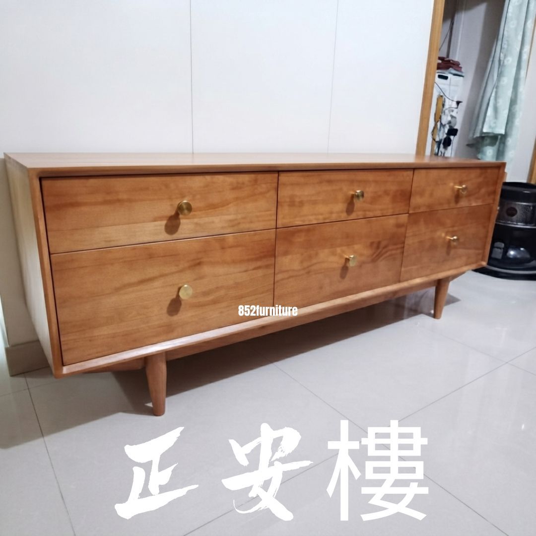 (包送貨安裝 | Delivery and Assembly Included) A217 北歐實木電視櫃 (solid wood tv cabinet)