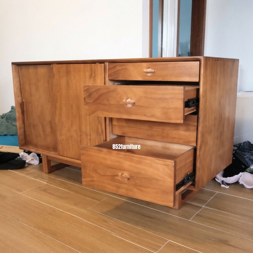 (包送貨安裝 | Delivery and Assembly Included) A329复古餐邊櫃 (retro dining sideboard)