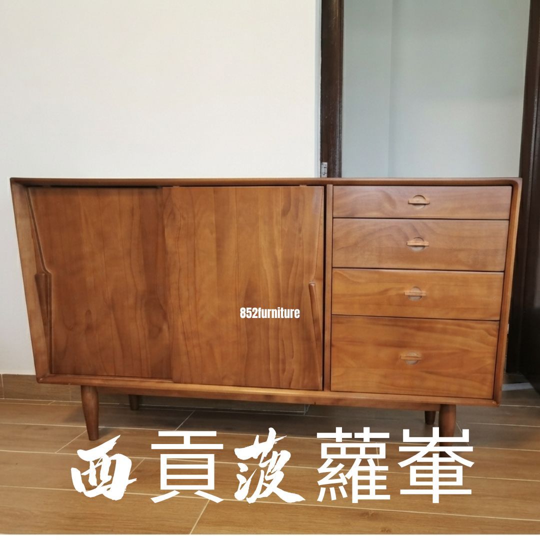 (包送貨安裝 | Delivery and Assembly Included) A329复古餐邊櫃 (retro dining sideboard)