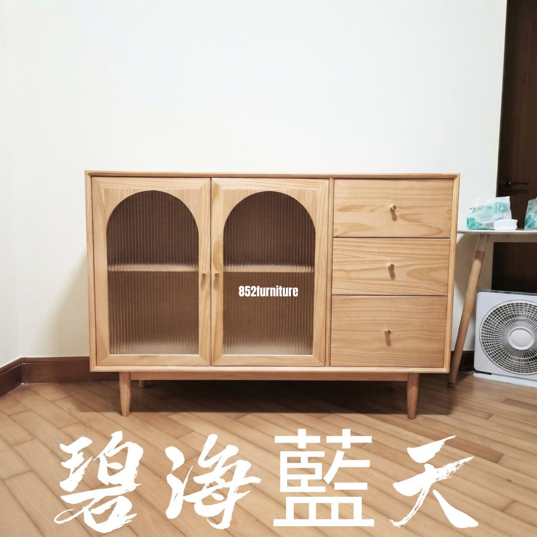 (包送貨安裝 | Delivery and Assembly Included) A350日式實木餐邊櫃 (Dining Sideboard)