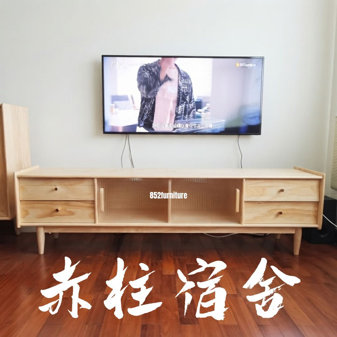 (包送貨安裝 | Delivery and Assembly Included)  A360 日式玻璃電視櫃 (japanese style tv cabinet)