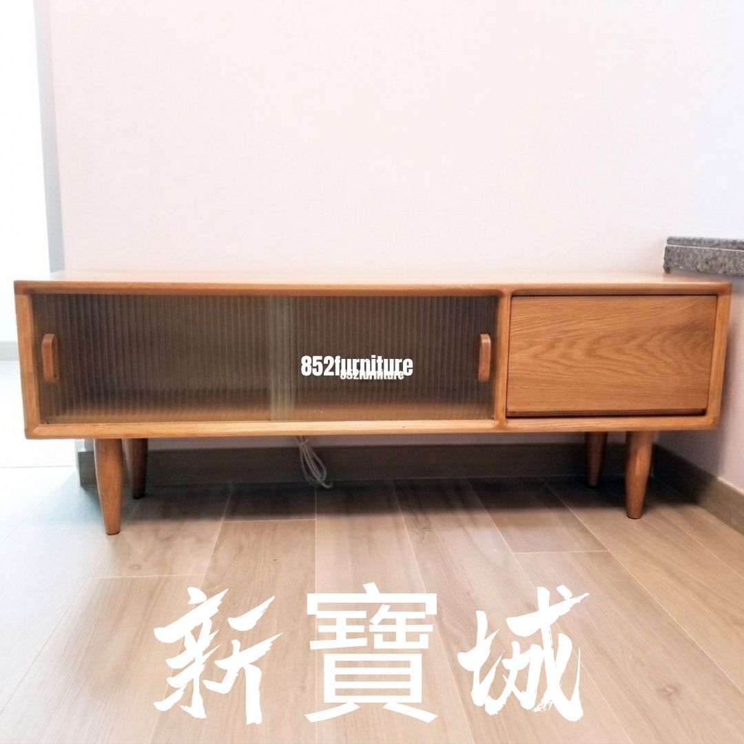 (包送貨安裝 | Delivery and Assembly Included) A346日式橡木電視櫃 (Oak tv cabinet)
