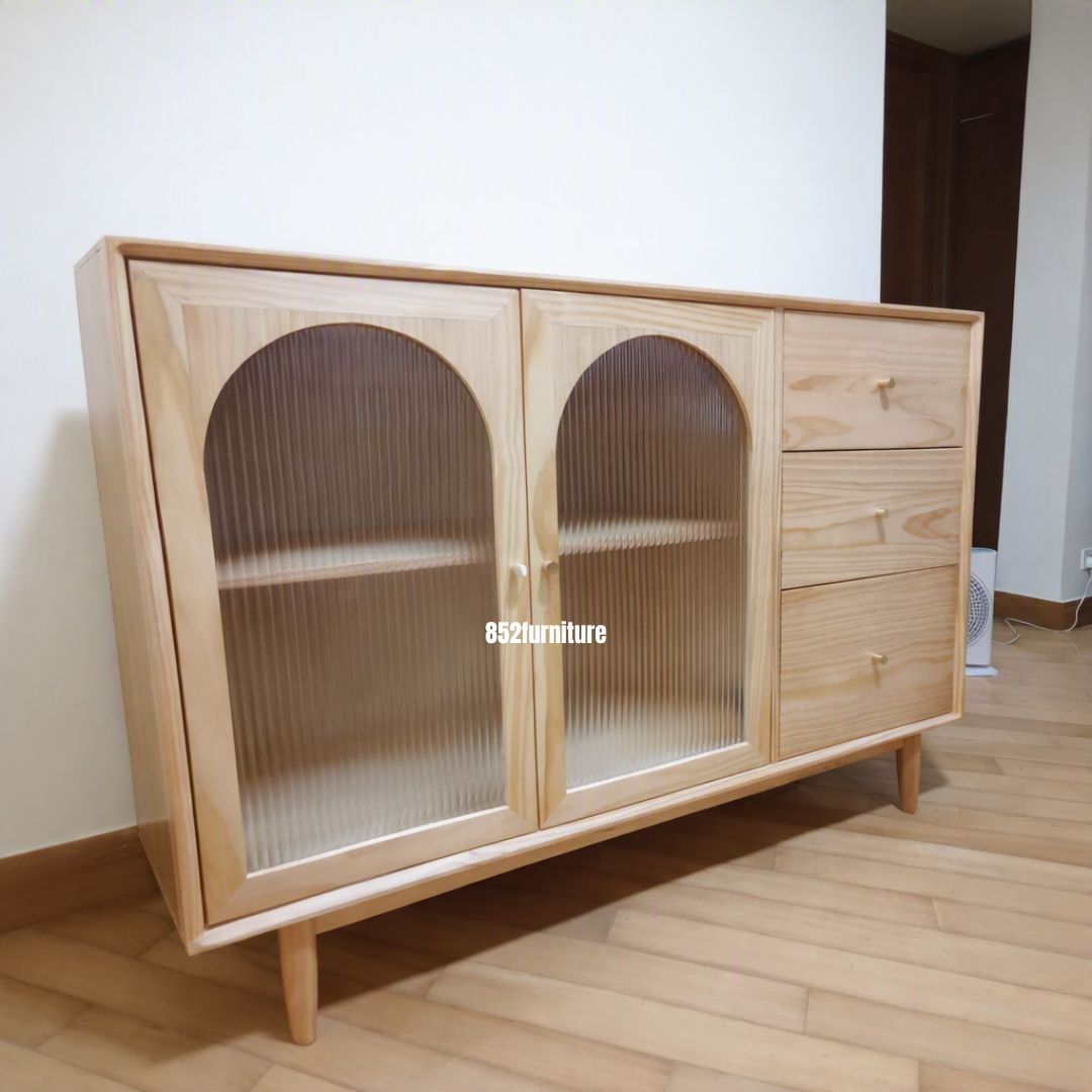 (包送貨安裝 | Delivery and Assembly Included) A350日式實木餐邊櫃 (Dining Sideboard)