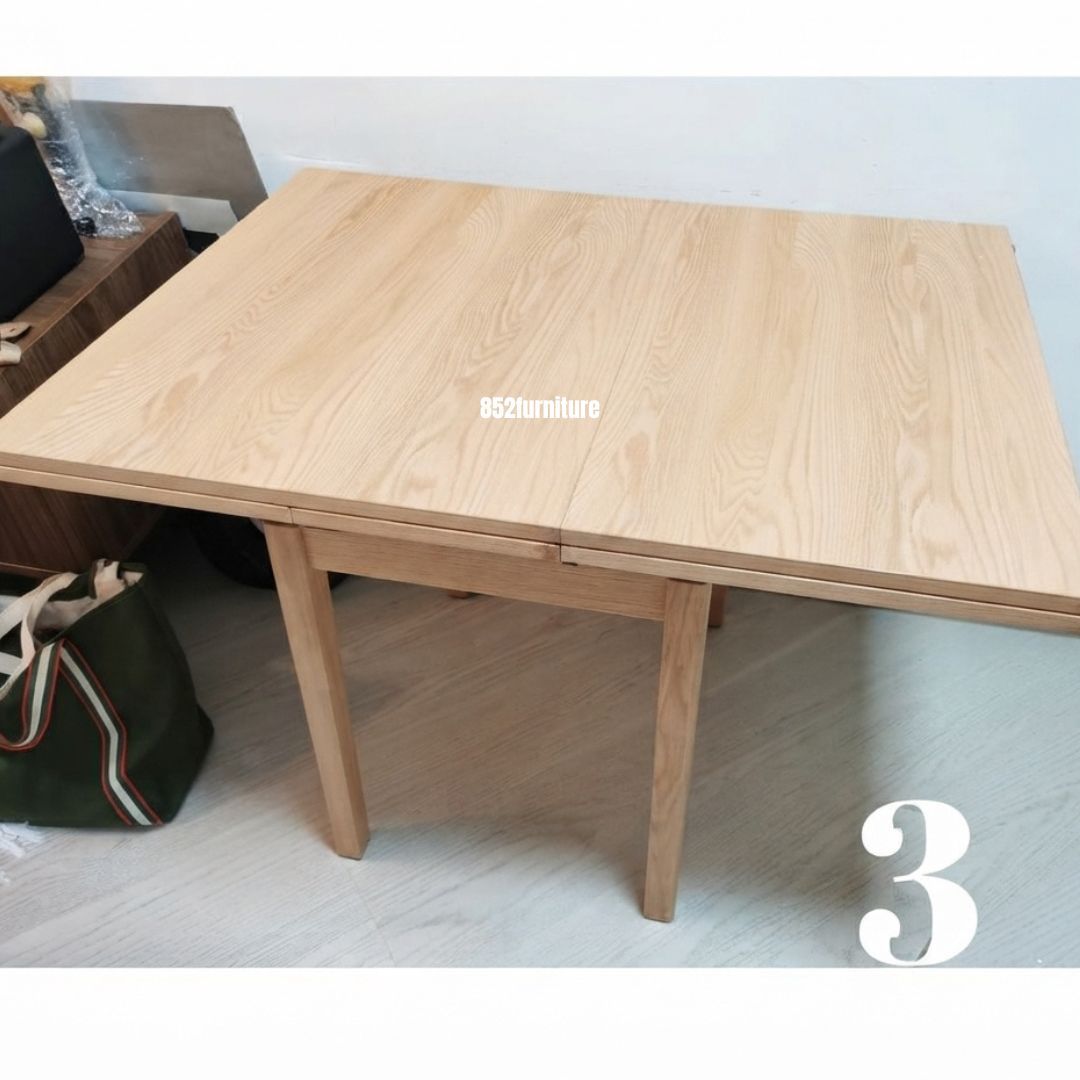 (包送貨安裝 | Delivery and Assembly Included) A343橡木申縮餐桌 (oak extendable dining table)