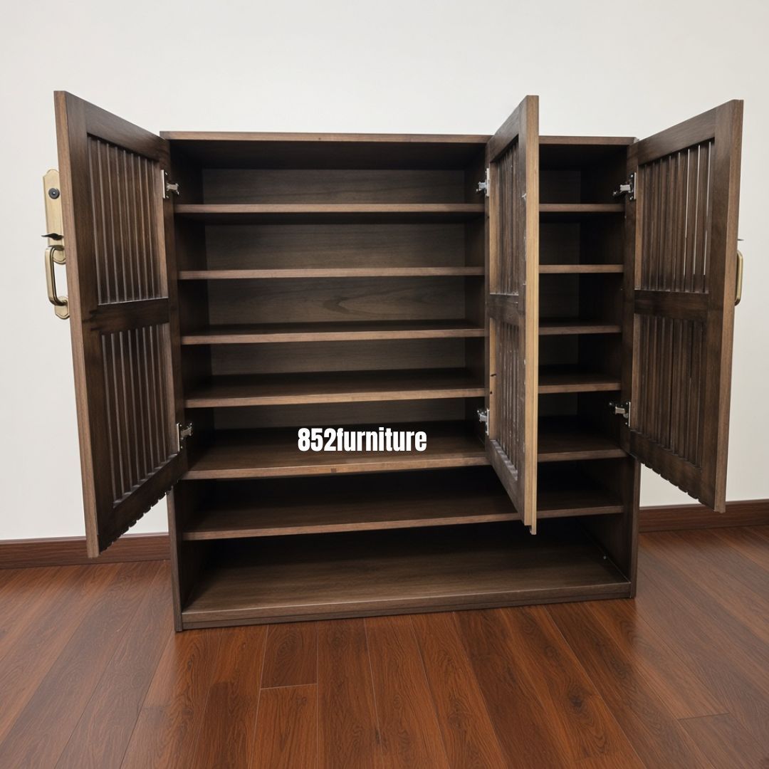 (包送貨安裝 | Delivery and Assembly Included) A356 實木條子鞋櫃 (woodend shoe cabinet)
