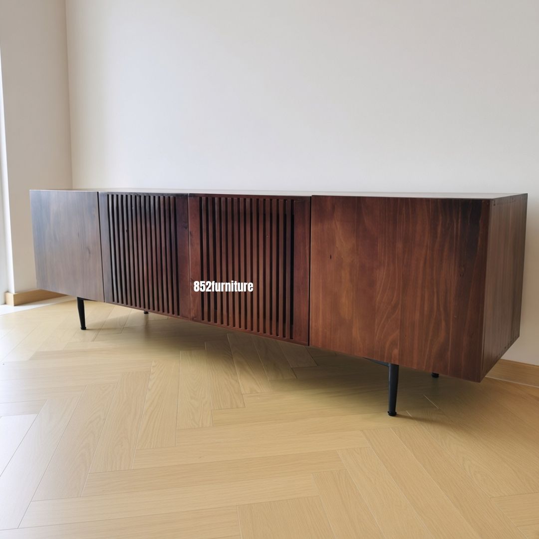 (包送貨安裝 | Delivery and Assembly Included) A380 北歐松木條子電視櫃 (Tv cabinet)
