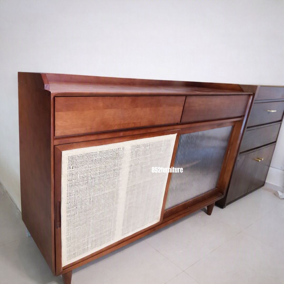 (包送貨安裝 | Delivery and Assembly Included)  A421日式實木餐邊櫃 (Japanese Style Sideboard)